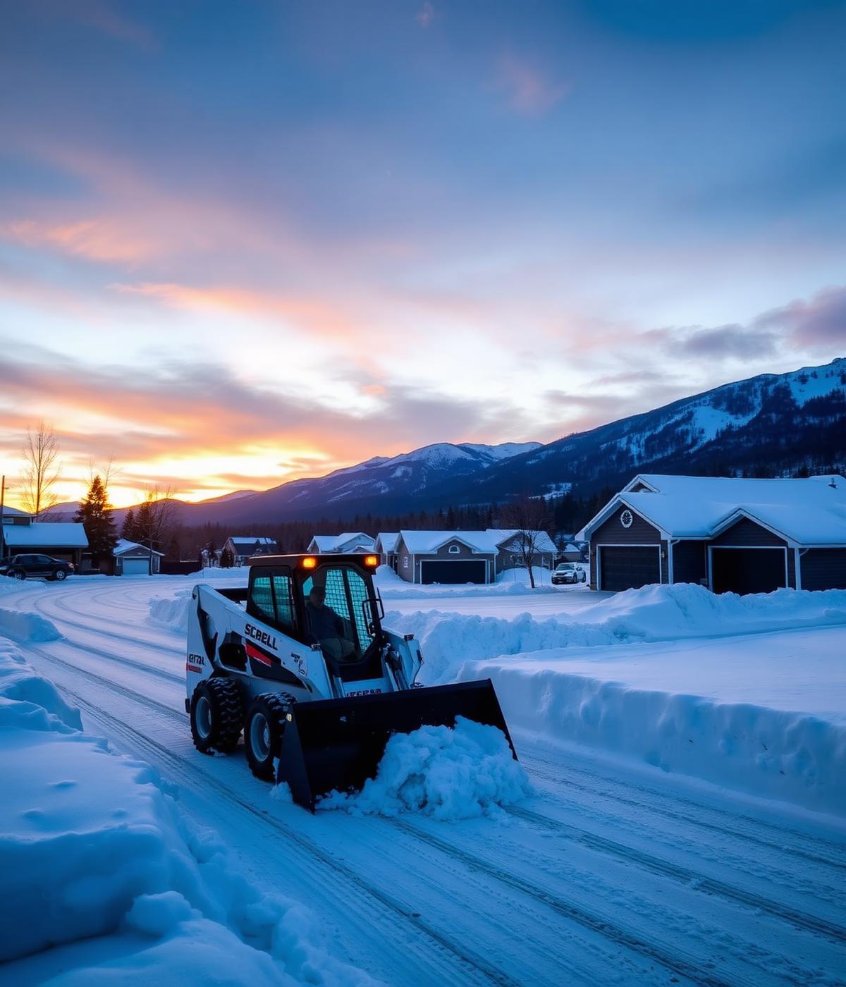 Snow plowing